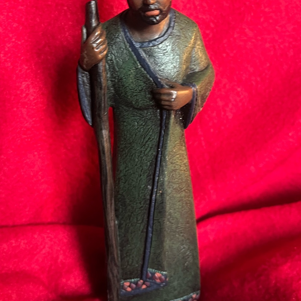 Christmas Black Shepherd Figurine, 6 1/2”